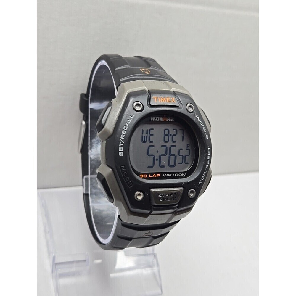 Timex Ironman Classic 30 Lap Watch 41mm Indiglo WR100M New Battery Quartz Mens - Picture 3 of 11